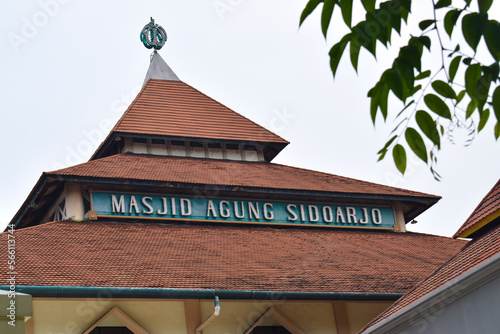 Great Mosque of Sidoarjo. the roof of the 