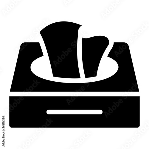 tissue glyph icon