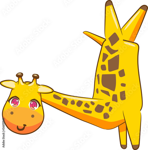 Giraffe png graphic clipart design photo