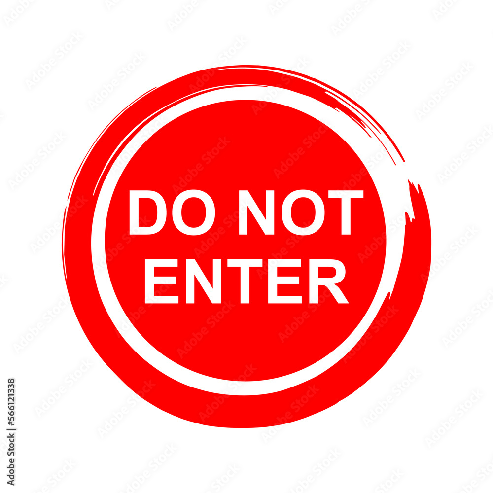 Do not enter sign icon symbol red design vector illustration Do not enter sign icon symbol red design vector illustration