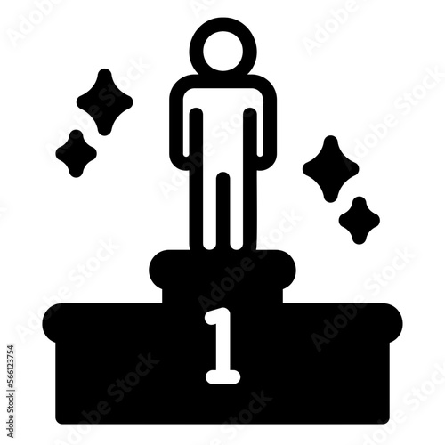 winner glyph icon