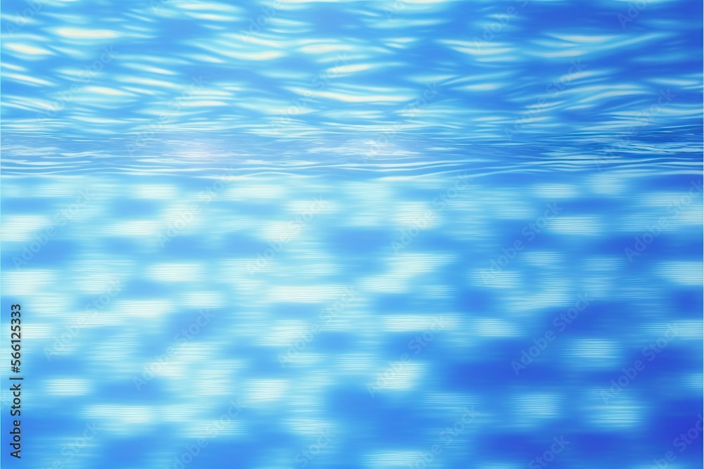 translucent blue water with Generative AI