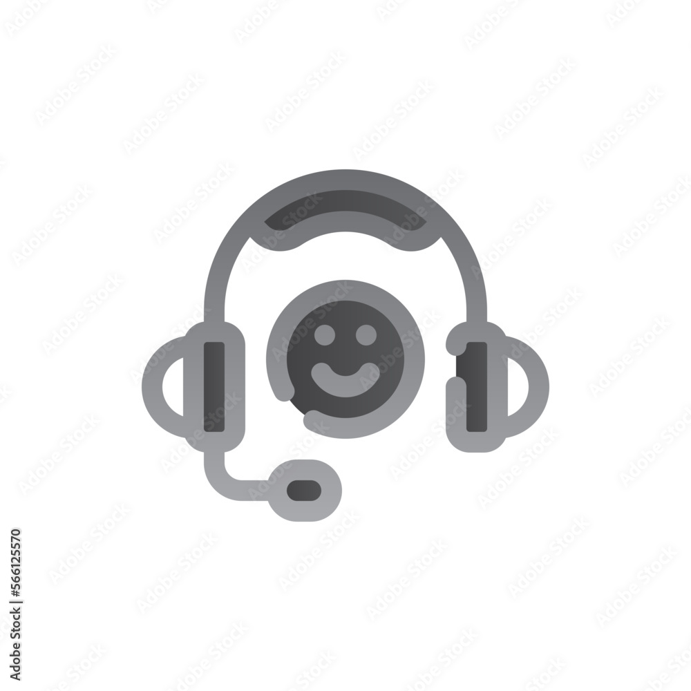 customer satisfaction two tone gradient icon customer satisfaction two tone gradient icon