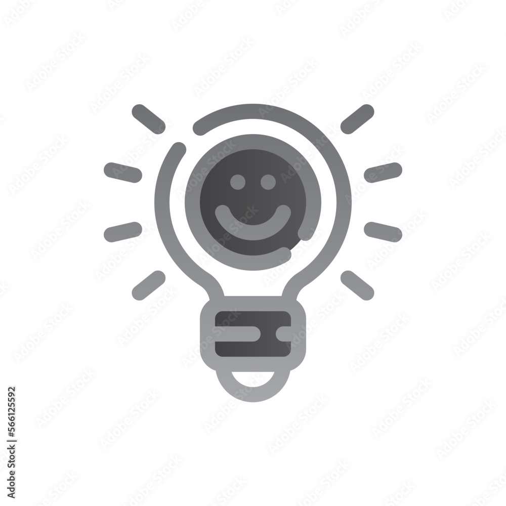 lightbulb two tone gradient icon lightbulb two tone gradient icon