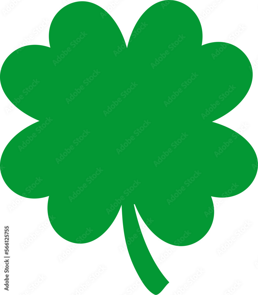 Fototapeta premium Shamrock Four Clover Leaf Lucky
