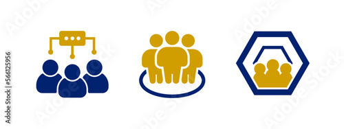 Community icons Vector illustration. community icon in flat design.