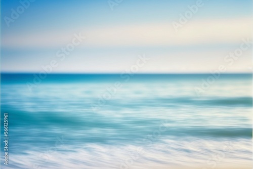 Blurred sea, Seascape with Generative AI © vuang
