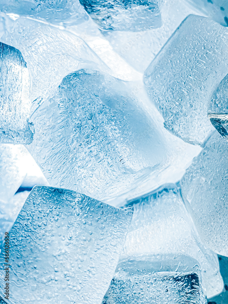 Ice cubes background, ice cube texture or background It makes me feel fresh  and feel good,
