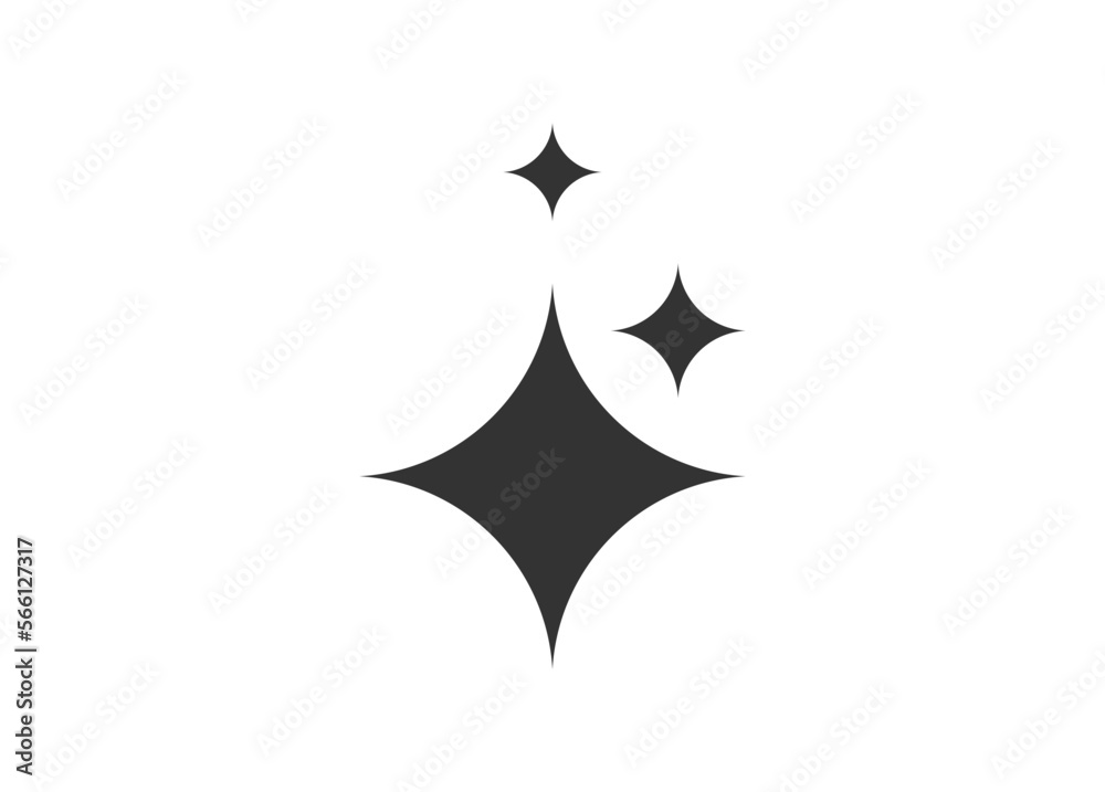 Shine icon symbol vector. on white background. Shine icon symbol vector. on white background.