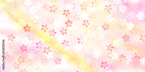 和柄　文様　水彩　背景