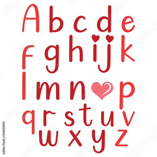 ABC I Love You SVG T-shirt Design, Valentine SVG