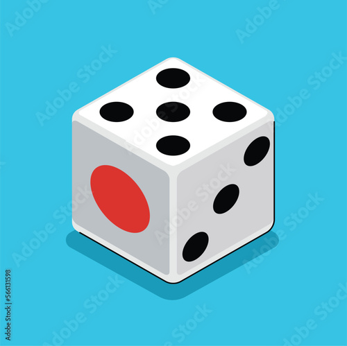 game dice casino gambling isolated vector illustration
