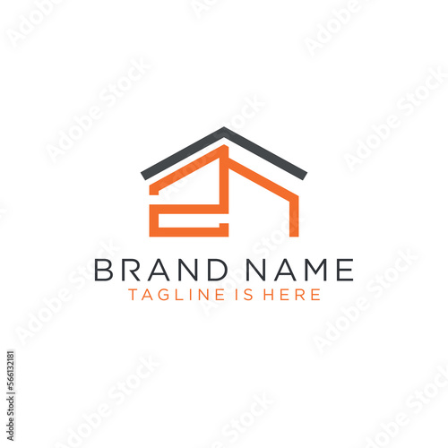 ZN Initial Logo Business
