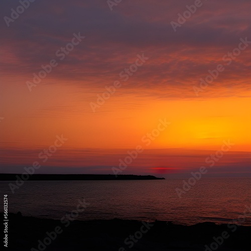 sunset at the beach © Kieron