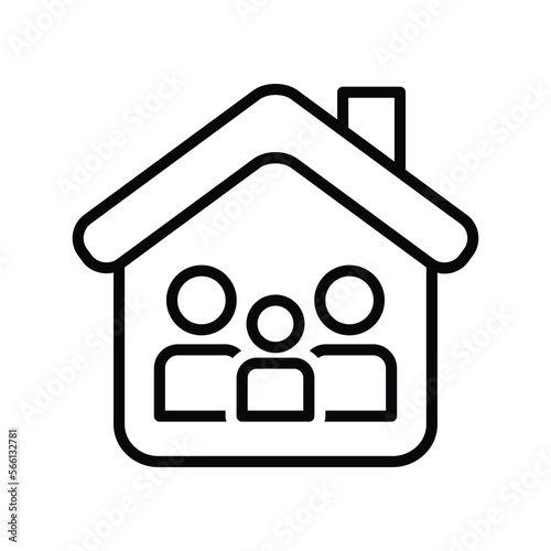 Family vector icon symbol design