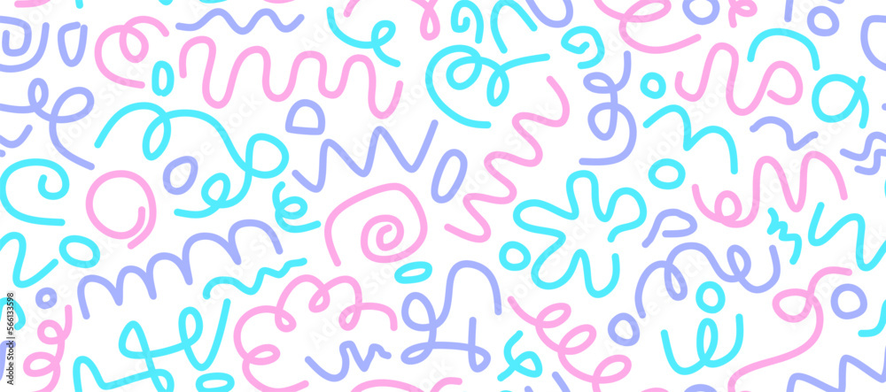 line doodle seamless pattern. abstract background for children or trendy design with basic shapes. line doodle seamless pattern. abstract background for children or trendy design with basic shapes.
