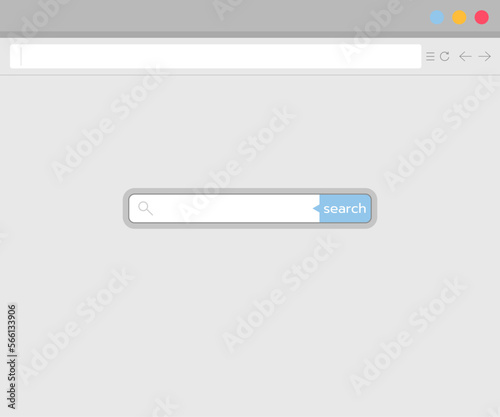 search web bar icon vector design. no5