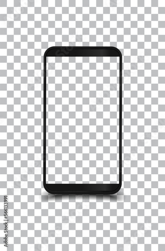 Smartphone modern mockups with blank frameless screens vector design.no2