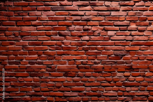 red brick wall background. Brick wall wallpaper. Red brick wall backdrop. Brick wall concept. Brick wall texture. AI Generated. Urban design. Urban concept.