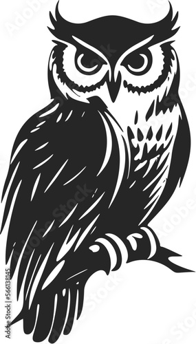 Elevate your brand with a strong owl logo.