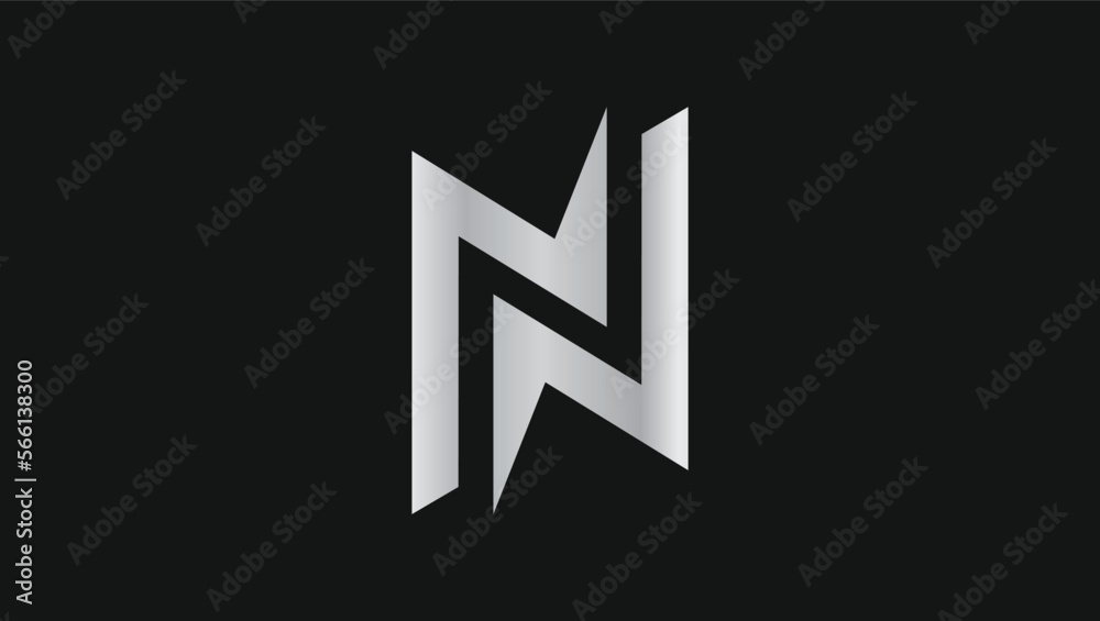 letter N logo design, Minimal N initial vector icon letter N logo design, Minimal N initial vector icon