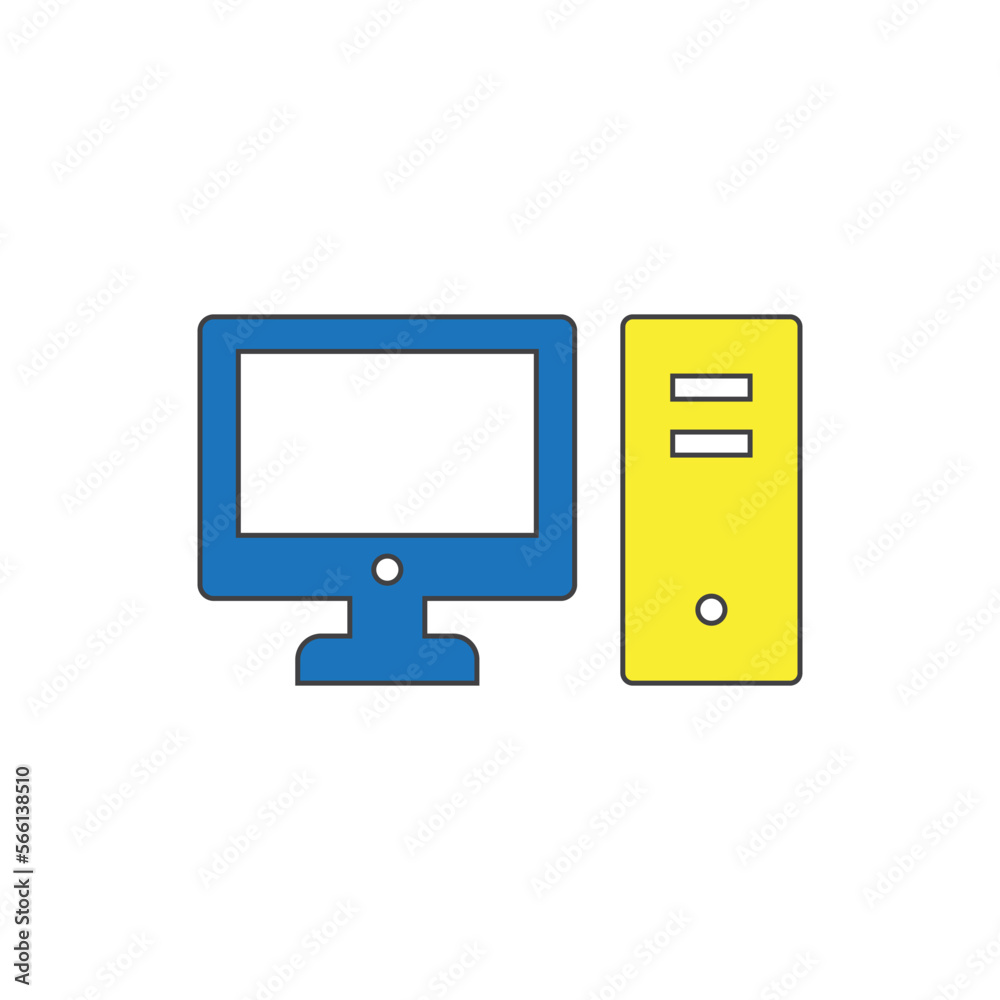 computer icon vector illustration. part of computing icon vector. computer icon vector illustration. part of computing icon vector.