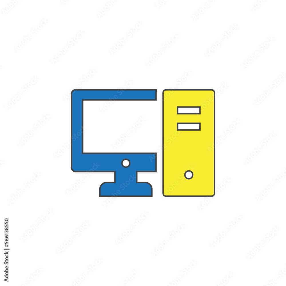 computer icon vector illustration. part of computing icon vector. computer icon vector illustration. part of computing icon vector.