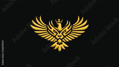 Phoenix and Lion 3D Vector Template