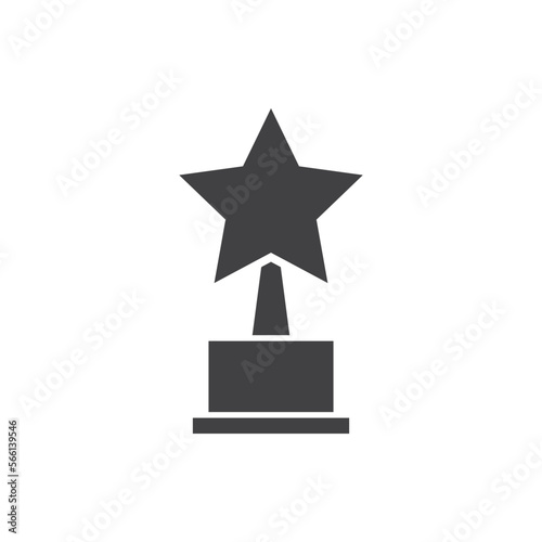 trophy icon vector. trophy icon vector illustration