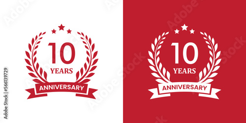 anniversary celebration logo. anniversary vector illustration