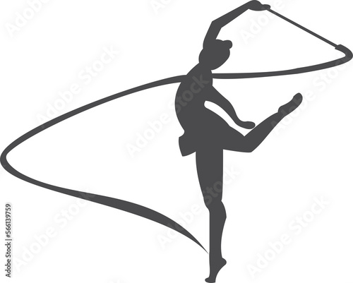 gymnast  silhouette girl 2023012821