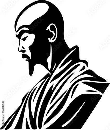 Boost your brand with a simple monk logo.