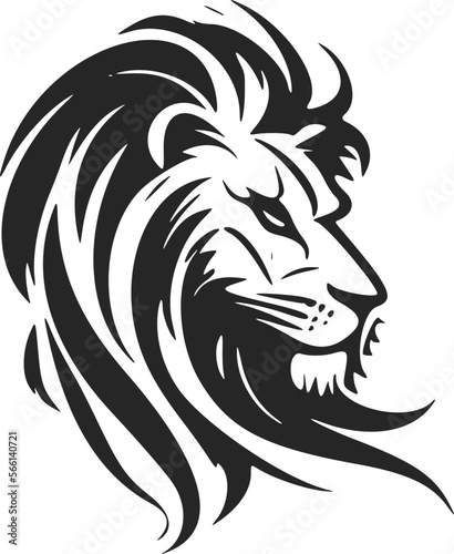 Unleash the power of your brand with a clean and minimal lion head logo.