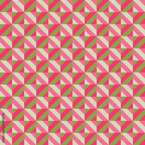 Abstract geometric green and pink pattern design,abstract colorful bacgruond,Vector illustration