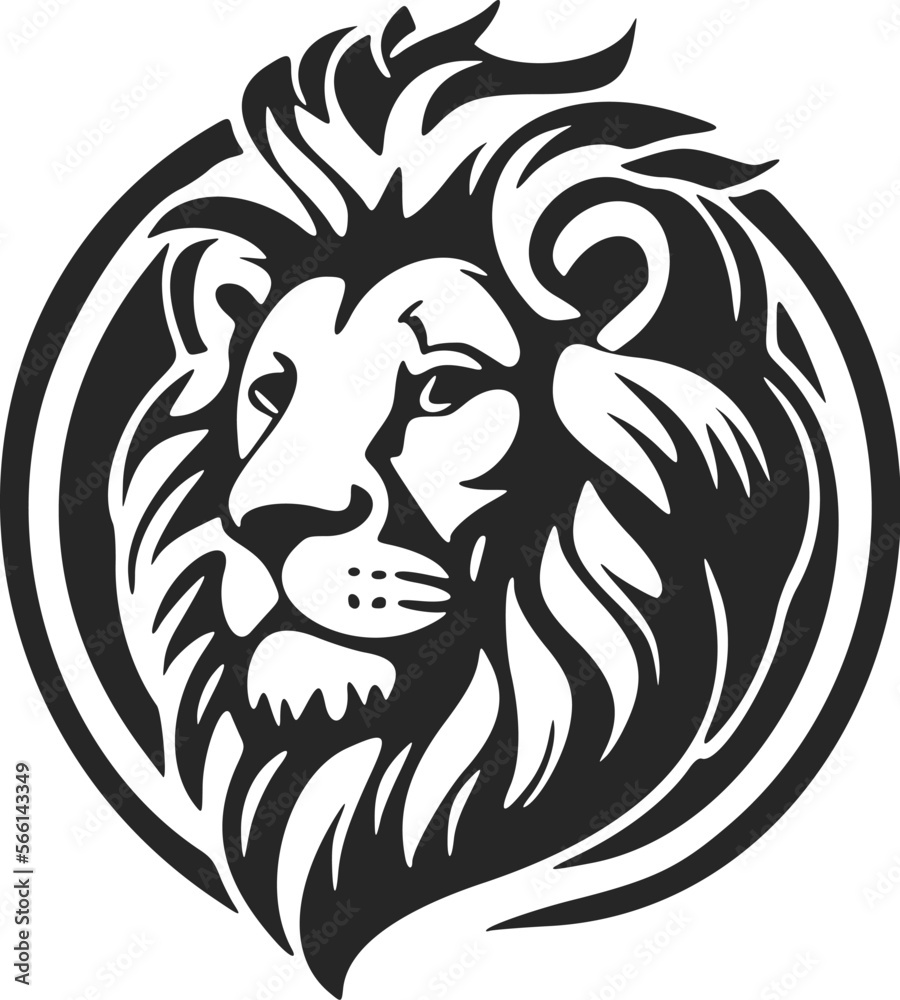 Unleash the power of your brand with an elegant lion head logo.