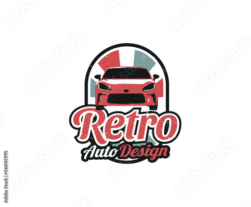 Retro Automotive Car Logo Design Template