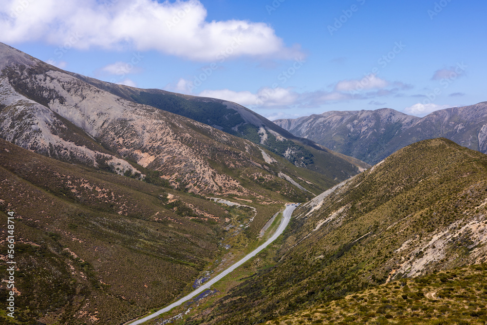 Fototapeta premium Mountain pass road