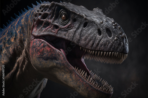 Giganotosaurus Carolinii. Generative AI © Putrasatria