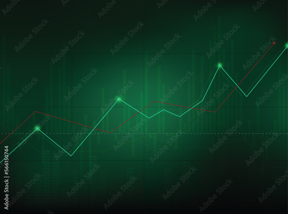 Naklejka premium Statistics and stock market data design