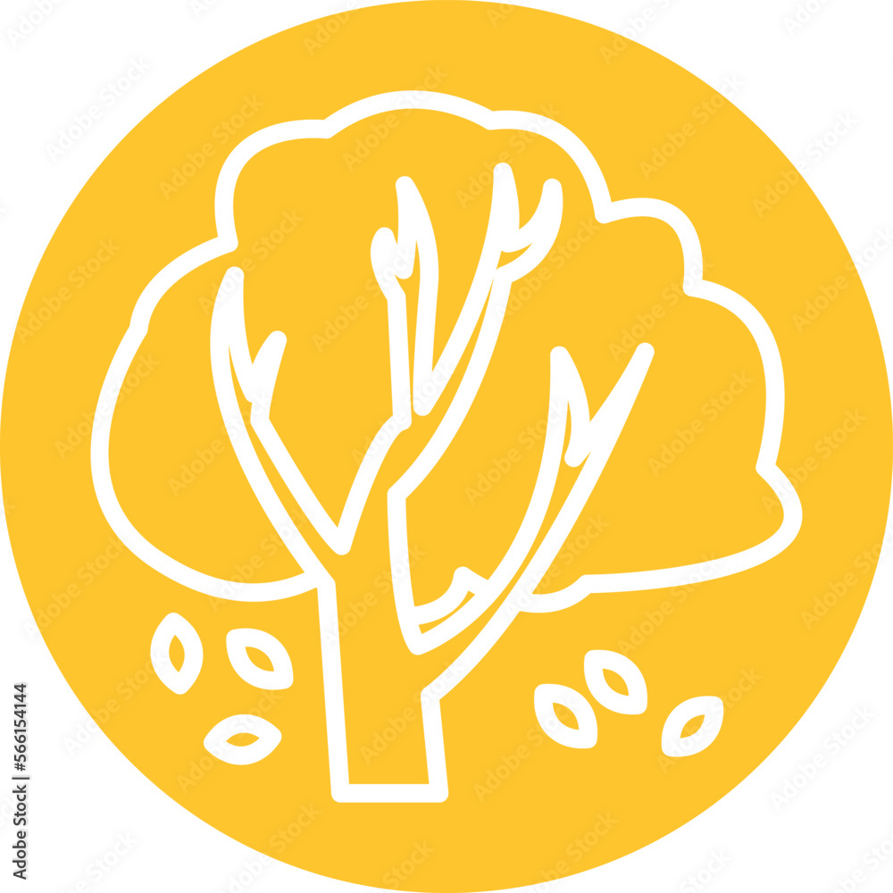 Winter tree Vector Icon
