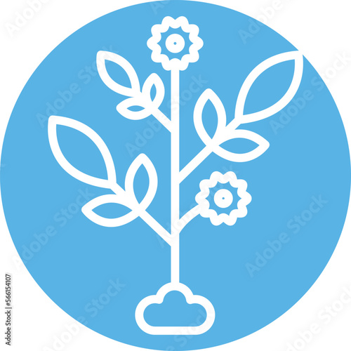 Flower Plant Vector Icon
