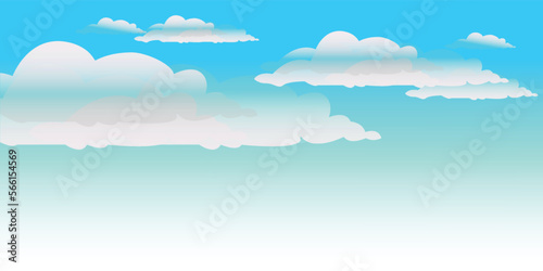 Blue sky with abstract cloud design cover