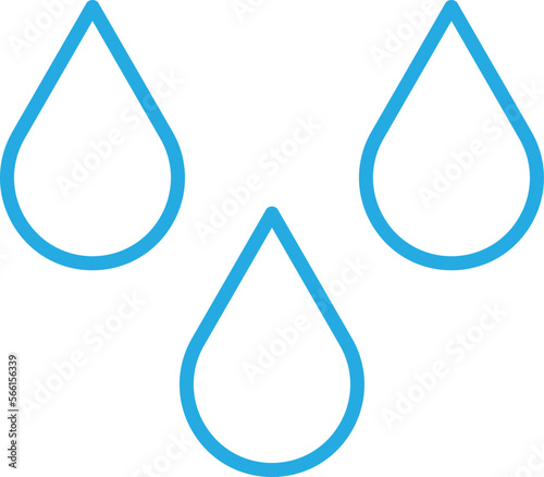 Water drops Vector Icon
