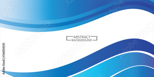 blue gradation wave layer background vector illustration