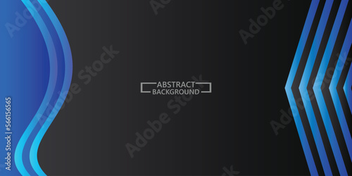 blue gradation wave layer background vector illustration