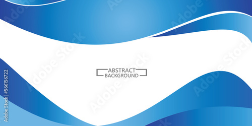 blue gradation wave layer background vector illustration