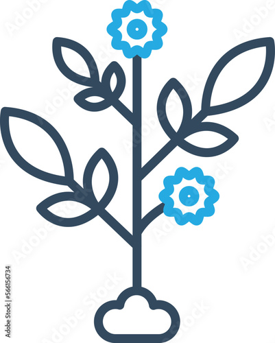 Flower Plant Vector Icon
