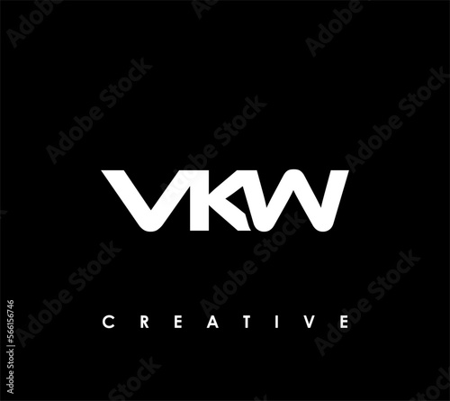 VKW Letter Initial Logo Design Template Vector Illustration