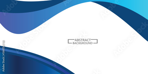 blue gradation wave layer background vector illustration