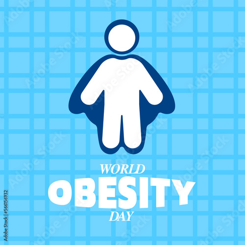 World Obesity Day Illustration Design. Obesity Celebration Awareness Concept